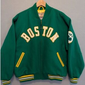 Mitchell & Ness BOSTON CELTICS Hardwood Classics Varsity Wool Jacket - Clean XL